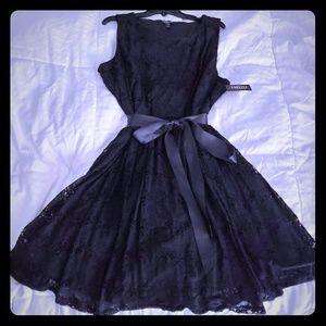 Black Lace Dress 3X Plus Size Petite by Forever Wm